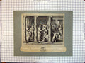 Original Old Antique Print Scene Lame Man Healed Peter John Claudum Sanat