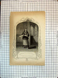 Original Old Antique Print Portrait Macready Cardinal Wolsey Theatre Actor
