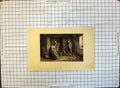 Original Old Antique Print Family Home Farm Agriculture