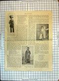 Original Old Vintage Print 1954 Gus Ellen Charles Godfrey Dan Leno Portrait