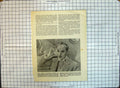 Original Old Antique Print Portrait Charles Chaplin Monsieur Verdoux Frenchman