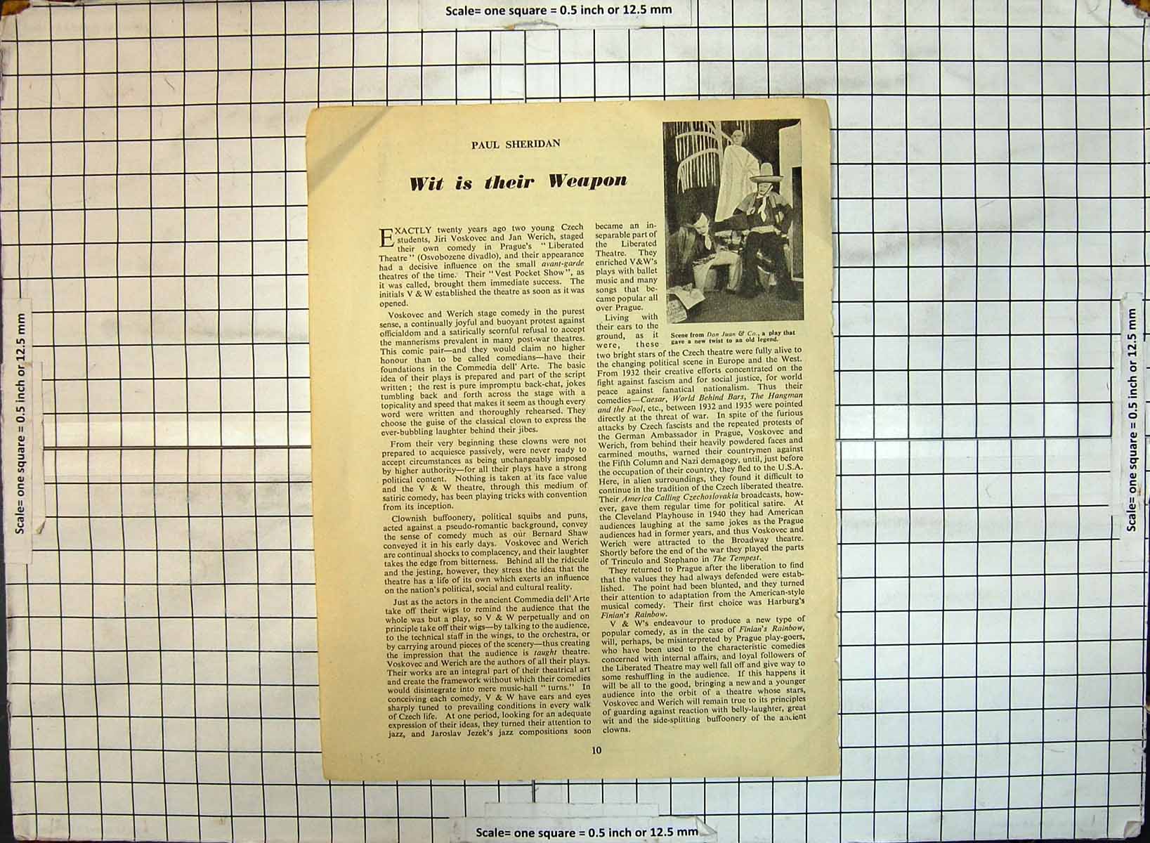 Original Old Antique Print Theatre Scene Don Juan Paul Sheridan
