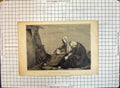 Original Old Antique Print Portrait Beautiful Woman Mary Sepulchre Evans