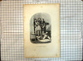 Original Old Antique Print Mort De Jacques Ferrand Man Prisoner House Scene