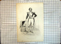 Original Old Antique Print Portrait Rodolphe Gerolstein 1844 19th