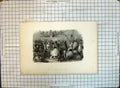 Original Old Antique Print Bal Barriere Du Maine Celebration Party