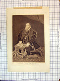 Antique Old Print Engraving Portrait 1799 Thomas Earl Northumberland Egremont