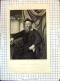 Original Old Antique Print Engraving Portrait Archbishop Spalatro Skelton