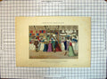 Old Antique Print Colour Paris Costumes Boutiques Galerie Palais Justice