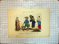 Antique Old Print Costumes Paris Aveugle Porteur Commissionnaire Domestique