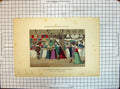 Antique Print Colour Costumes Paris Boutiques Galerie Palais Justice Ref.2