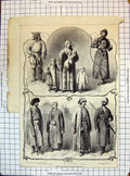 Old Family Northern Siberia Russian Costumes Cossack Nandal Circassia