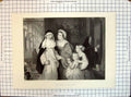 Old Print Engraving Visit Nun Mother Children Church Scene Smith Eastlake