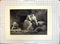 Old Scene Florimel Witch Ladies Men Sleeping Engraving Periam Pickers