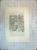 Original Old Antique Print Musique Personnifiee Auxiliaries Richafford Rousseau