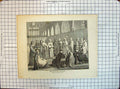 Original Old Antique Print Engraving Religious Orders 1784 Church Scene Hooper