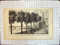 Antique Old Print York Buildings Stairs Water Works Westminster Bridge View