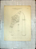 Old Antique Print Astronomical Instruments Equatorial Armagh Farey Lowry
