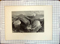 Original Old Antique Print Ireland Rocks At Ross Near Kilkee Fenn Hinshelwood