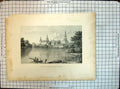 Original Old Antique Print Palace Fredericksborg Denmark Batty Higham