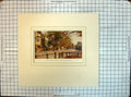 Original Old Antique Print Colour St. Giles Looking Towards Mary Magdalen