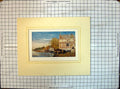 Original Old Antique Print Colour View River Isis Boats