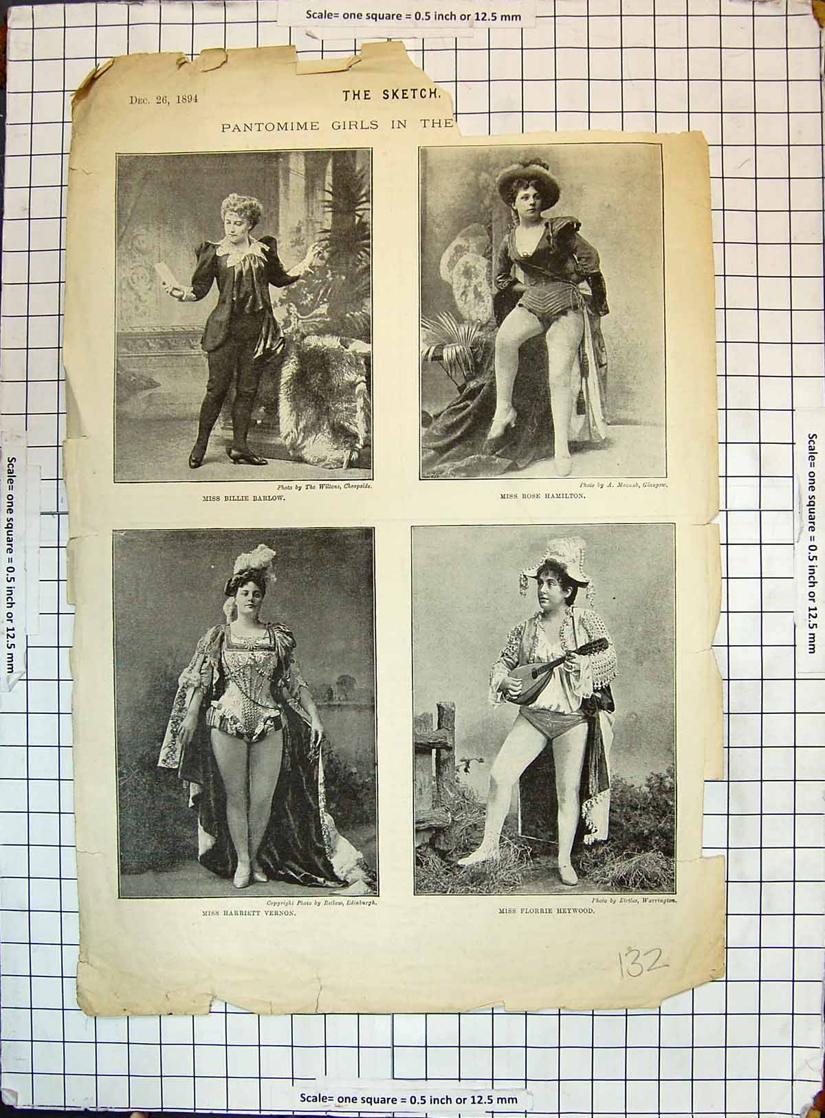 Old Pantomime Billie Barlow Hamilton Heywood Vernon Twibell Huntley