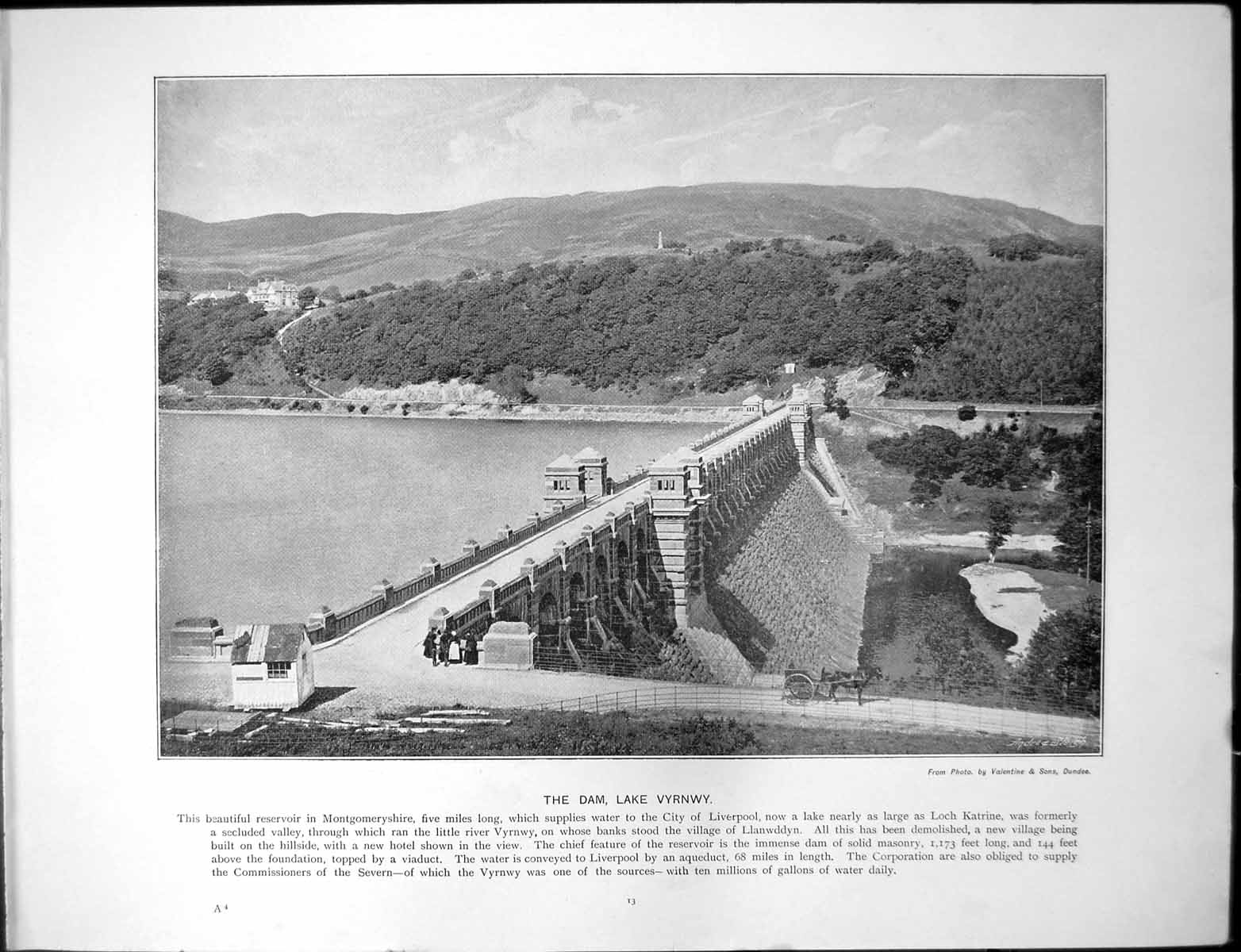 Old Dam Lake Vyrnwy Supplies Liverpool Sandringham House Prince Wales