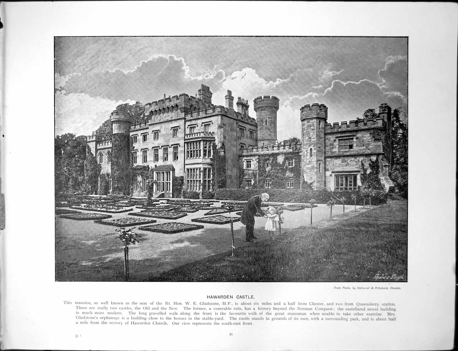 Old Hawarden Castle Seat W Gladstone Mp Market Place Selby Yorkshire