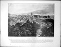Old Print Richmond Yorkshire River Swale Market Place Reading Red Bricks