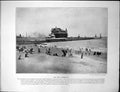 Original Old Antique Print Pier Lowestoft Market Place Cathedral Towers Wells