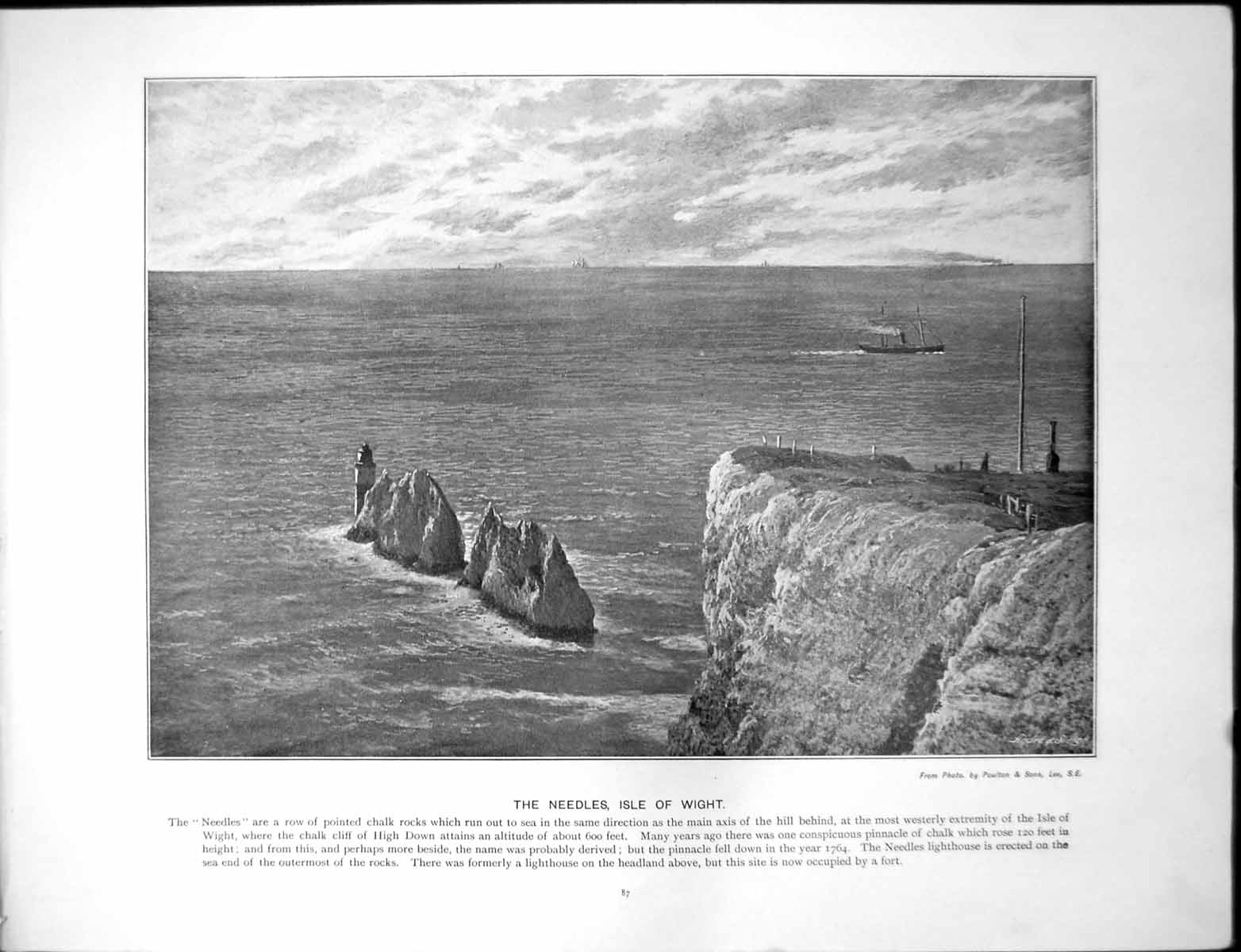 Old Needles Isle Wight Chalk Rocks Canterbury Cathedral St Augustine