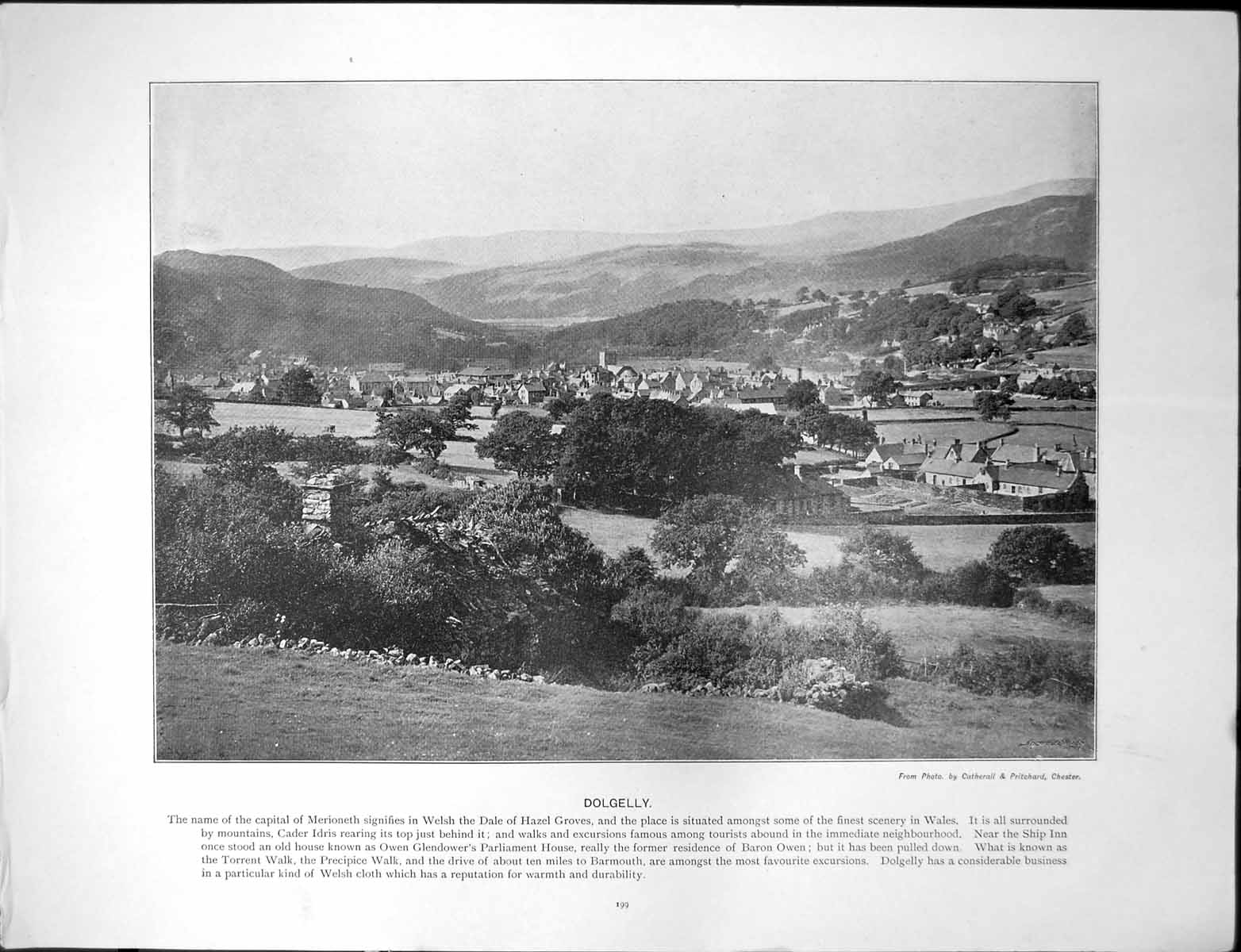 Old Dolgelly Capital Merioneth Wales Lands End Westerly Point England