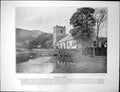 Antique Print Grasmere Church Resting Place Wordsworth Thirlmere Helvellyn