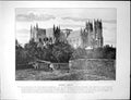 Old Print Beverley Minster Church Monastery St John Appleby Market Place