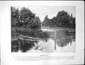 Antique Print Pangbourne Weir Thames Magdalen College Founders Towers Bell