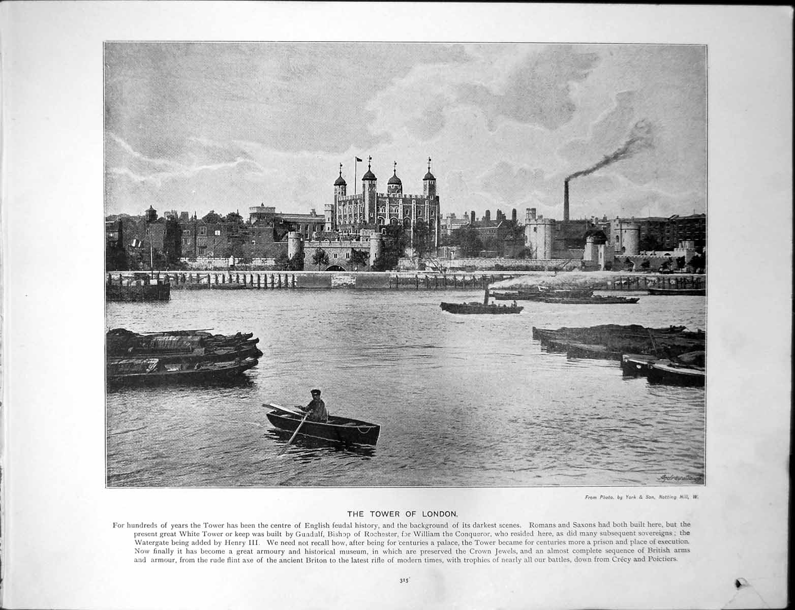 Antique Old Print Tower London English Feudal History Hyde Park Corner 1828