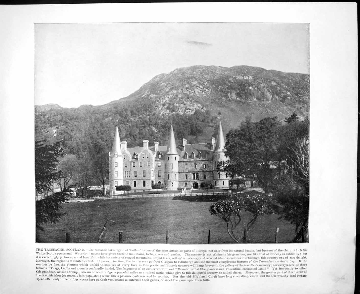 Old Trossachs Scotlandfortified House Royal Museum Berlin C1893 124RG Victorian