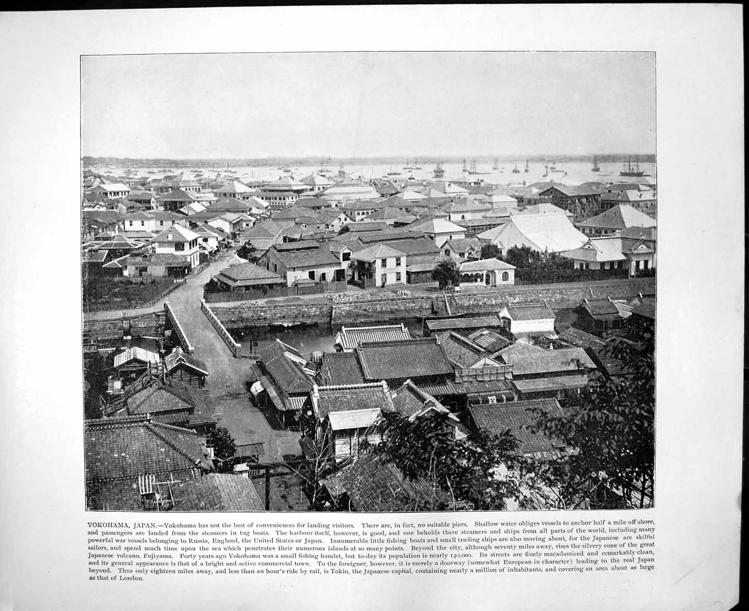 Old Yokohama Japan Panorama Mt. Chimborazo Ecuador S. America C1893 128RG 19th
