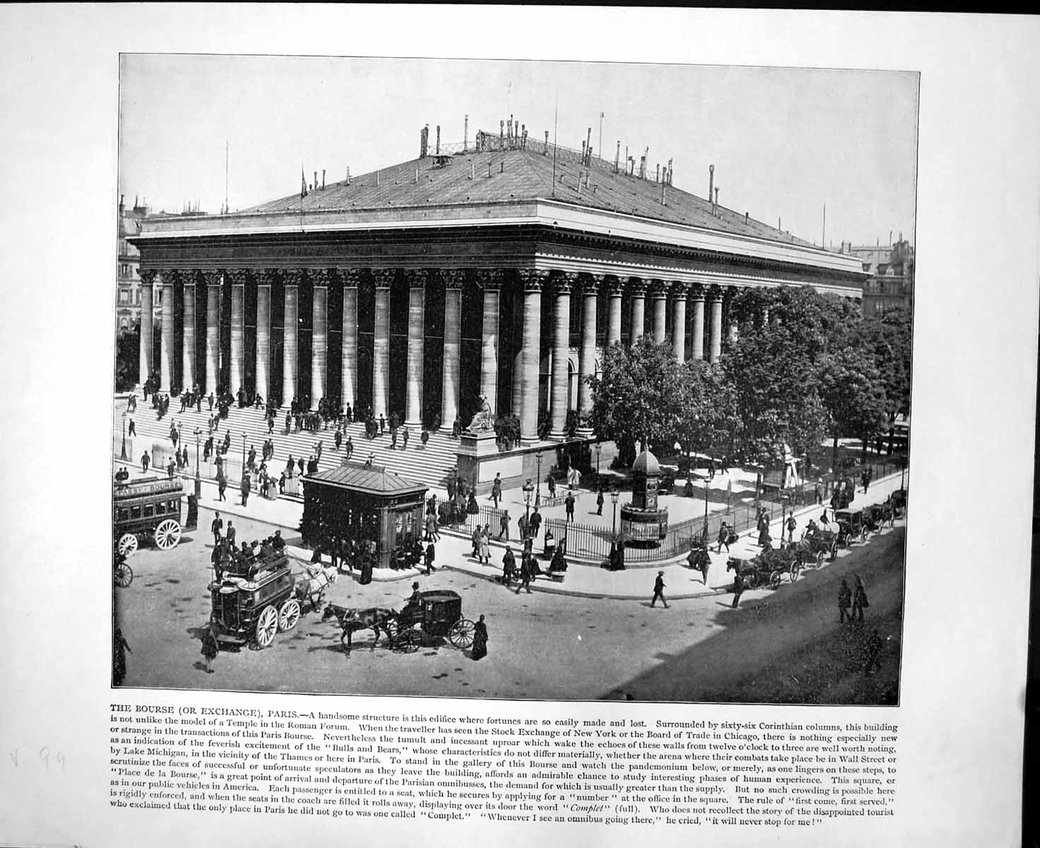 Old Bourse Exchange Paris Father Nile Sculpture Vatican Rome C1893 130RG 19th