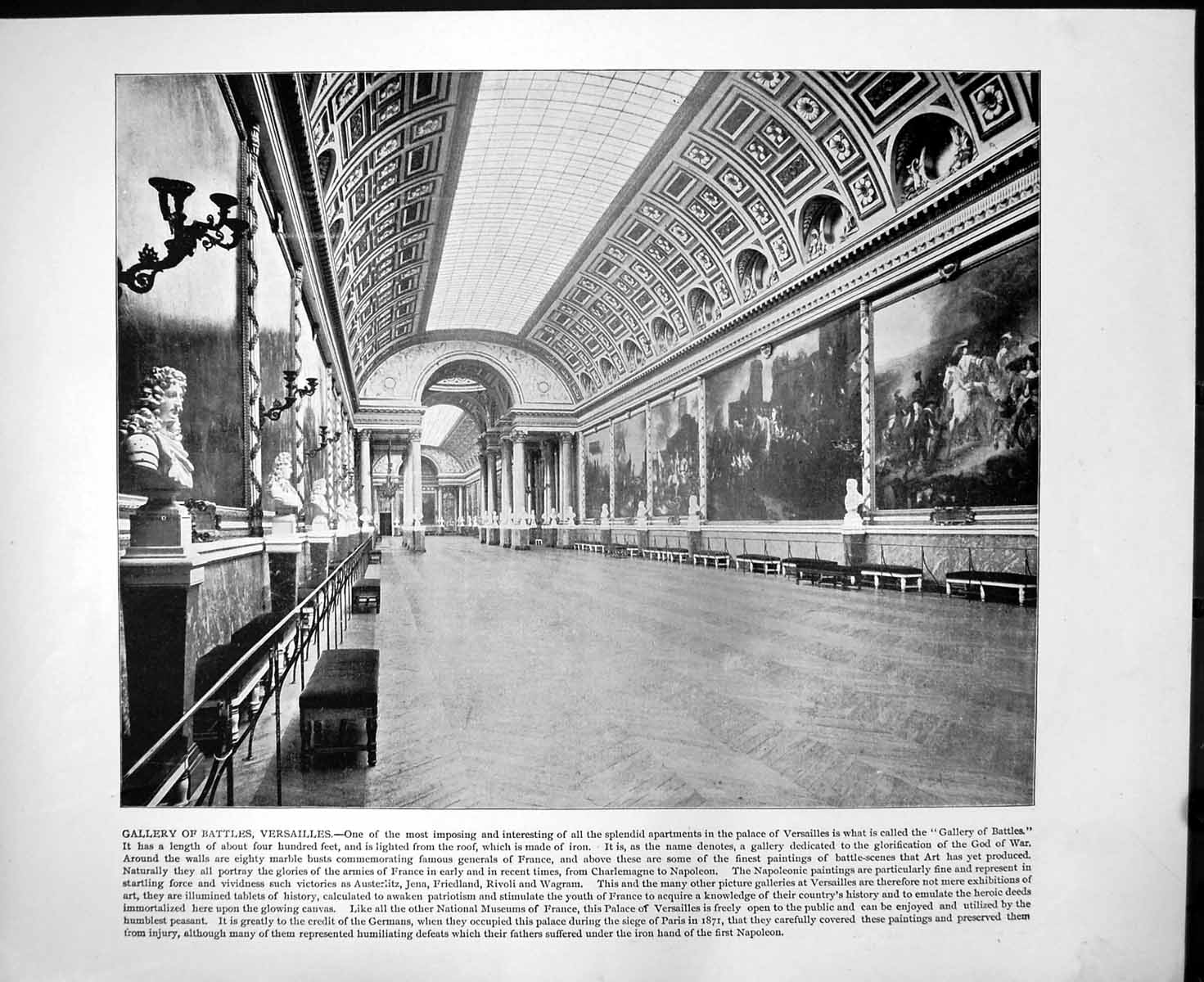Old Gallery Battles Versailles Comedy Theatre Schiller Berlin C1893 140RG 19th