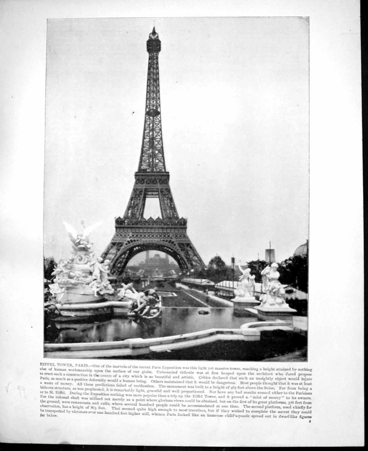 Old Eiffel Tower Paris Group Moorish Women Algeria Africa C1893 146RG Victorian