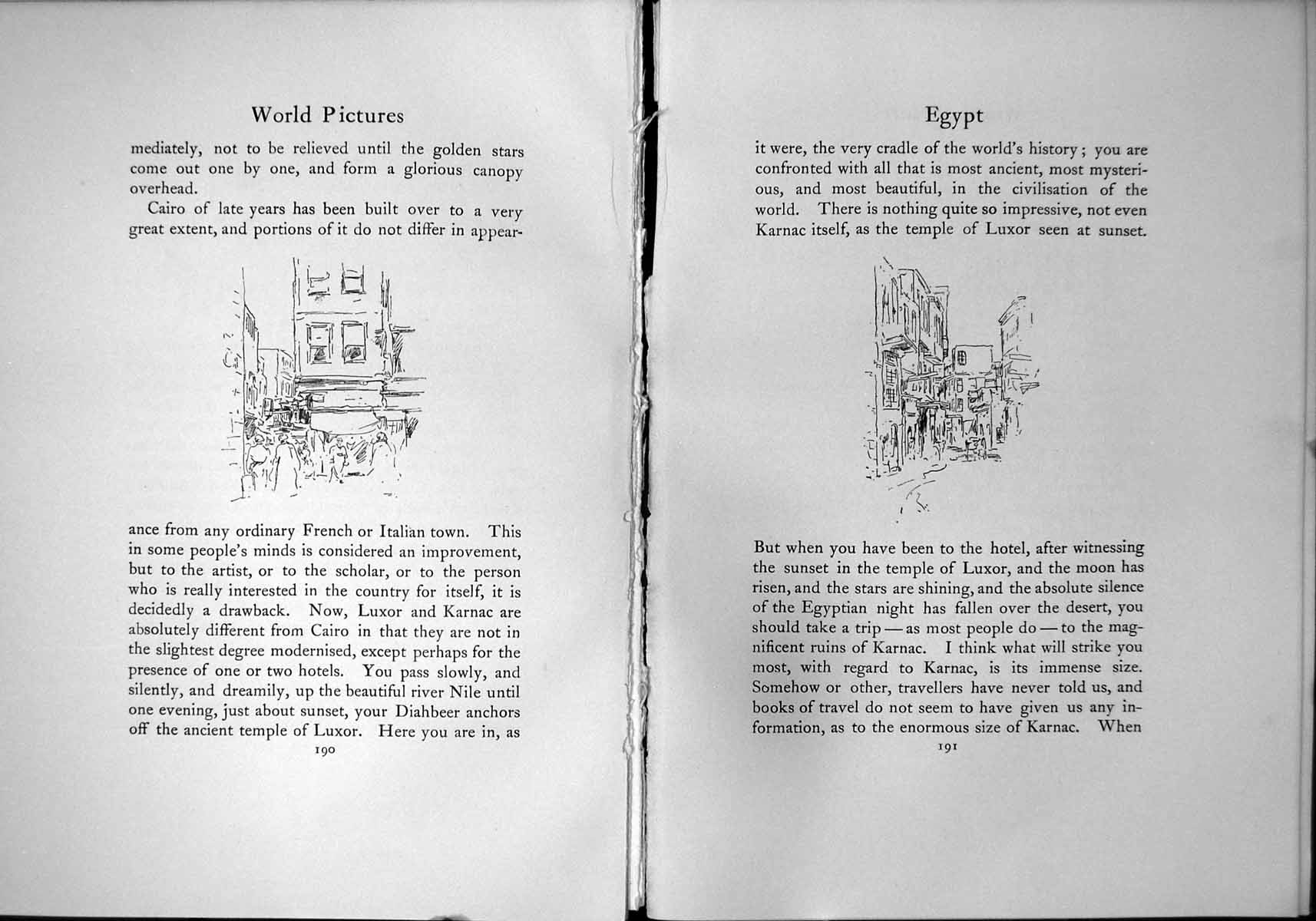 Old Print Egypt Sphinx Cairo Colour Bazaars Beggar Selling Carpets Luxor