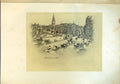 Original Old Antique Print Trafalgar Square London