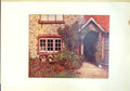Original Old Antique Print Surrey Porch Windows Garden Flowers
