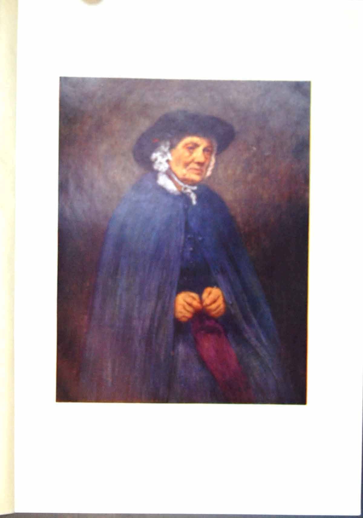 Original Old Antique Print Welsh Woman Hat Cape