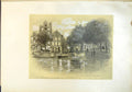 Original Old Antique Print Rotterdam Holland
