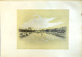 Original Old Antique Print Seine At Paris France