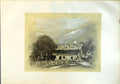 Original Old Antique Print Chalet Near Lucerne Switzerland