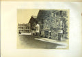 Original Old Antique Print Interlaken Switzerland Street Houses